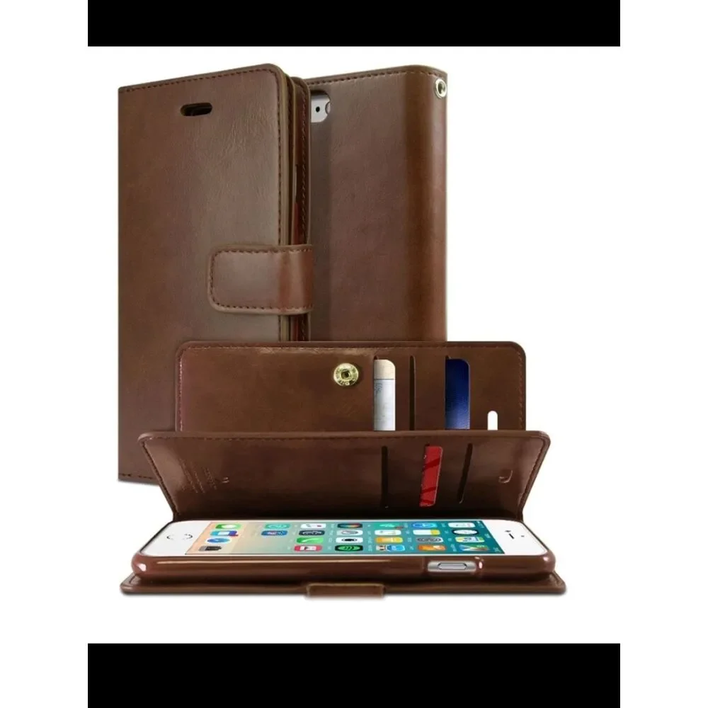 Mercury Mansoor Brown Leather Wallet iPhone 11 Pro Case
